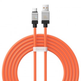 Кабель USB2.0 (M) - USB2.0 Type-C (M), 2м, Baseus CAKW000707, оранжевый