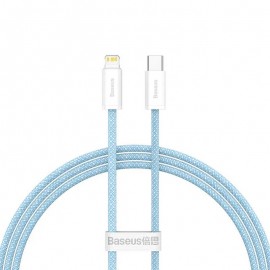 Кабель Lightning (M) - USB2.0 Type-C (M), 1м, Baseus CALD000003, голубой