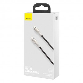 Кабель Lightning (M) - USB2.0 Type-C (M), 0.25м, Baseus CATLJK-01, черный