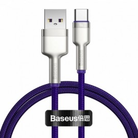 Кабель Lightning (M) - USB2.0 Type-C (M), 1м, Baseus CATLJK-A05, фиолетовый