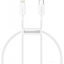 Кабель Lightning (M) - USB2.0 Type-C (M), 0.25м, Baseus CATLYS-02, White