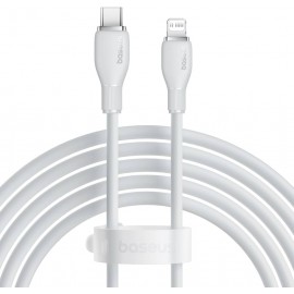 Кабель Lightning (M) - USB2.0 (M), 2м, Baseus Pudding Series P10355701221-01, белый