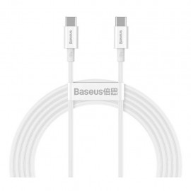 Кабель USB Type-C (M) - USB Type-C (M), 2м, Baseus P10365200211-04, белый