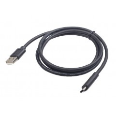 Кабель USB2.0 (M) - USB2.0 Type-C (M), 1м, Gembird/Cablexpert CCP-USB2-AMCM-1M, черный