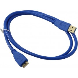 Кабель USB3.0 (M) - USB3.0 microB (M), 1м, ExeGate EX-CC-USB3-AMmicroBM9P-1.0 EX294750RUS, синий