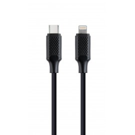 Кабель Lightning (M) - USB2.0 Type-C (M), 1.5м, Gembird/Cablexpert CC-USB2-CM8PM-1.5M, черный