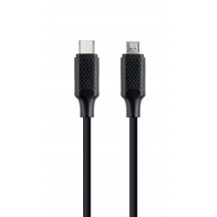 Кабель USB2.0 Type-C (M) - microUSB2.0 (M), 1.5м, Gembird/Cablexpert CC-USB2-CMMBM-1.5M, черный