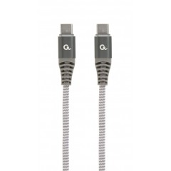Кабель USB2.0 Type-C (M) - USB2.0 Type-C (M), 1.5м, Gembird/Cablexpert CC-USB2B-CMCM60-1.5M, серый