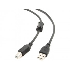 Кабель USB2.0 (AM) - USB2.0 (BM), 4.5м, Gembird/Cablexpert CCF-USB2-AMBM-15, черный
