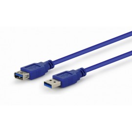 Кабель удлинитель USB3.0 (M) - USB3.0 (F), 3м, Gembird/Cablexpert CCP-USB3-AMAF-10, синий