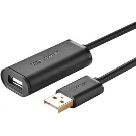 Кабель USB2.0 (M) - USB2.0 (F), 5м, Ugreen US121 (10319), черный