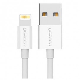 Кабель Lightning (M) - USB2.0 (M), 2м, Ugreen US155 20730, White