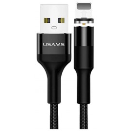 Кабель Lightning (M) - USB2.0 (M), 1м, Usams U32 SJ352USB01, черный, магнитный