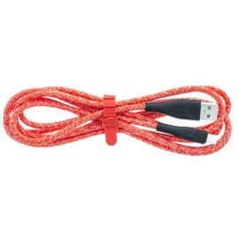 Кабель Lightning (M) - USB2.0 (M), 3м, Usams U41 SJ397USB02, красный