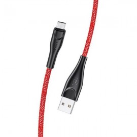 Кабель USB2.0 (M) - microUSB2.0 (M), 3м, Usams U41 US-SJ399 SJ399USB02, Red