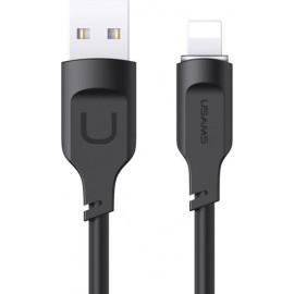 Кабель Lightning (M) - USB2.0 (M), 1.2м, Usams SJ565USB01, черный