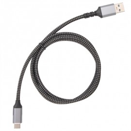 Кабель USB3.2 (M) - USB3.2 Type-C (M), 1м, VCOM CU401M-1M, Gray