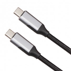 Кабель USB3.2 Type-C (M) - USB3.2 Type-C (M), 1.8м, VCOM CU420M-1.8M, Gray/Black