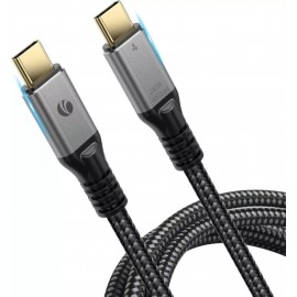 Кабель USB Type-C (M) - USB Type-C (M), 1.2м, VCOM CU541M-1.2M, Black