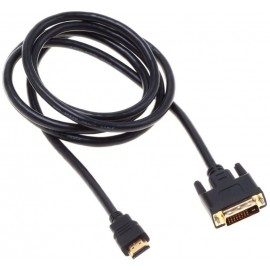 Кабель HDMI (19M) - DVI (19M), 1.8м, Buro HDMI_DVI18