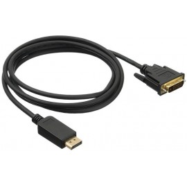 Кабель DP (20M) - DVI-D (25M), 2м, Buro BHP DPP_DVI-2, черный