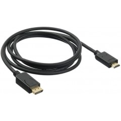 Кабель DP (20M) - HDMI (19M), 2м, Buro BHP DPP_HDMI-2, черный