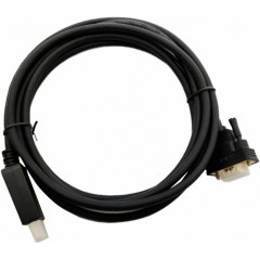 Кабель DP (20M) - VGA (15M), 3м, Buro BHP DPP_VGA-3, черный