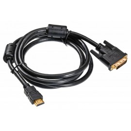 Кабель HDMI (19M) - DVI-D (19M), 1.8м, Buro HDMI-19M-DVI-D-1.8M