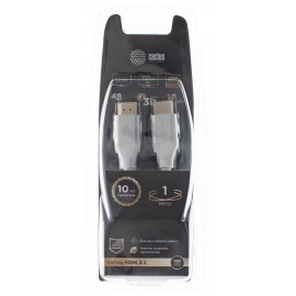 Кабель HDMI (19M) - HDMI (19M), 1м, Cactus CS-HDMI.2.1-1