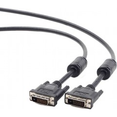 Кабель DVI-D (25M) - DVI-D (25M), 4.5м, Gembird/Cablexpert CC-DVI2-BK-15