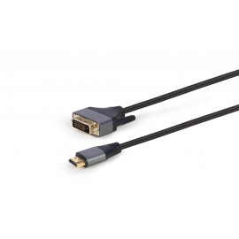 Кабель HDMI (19M) - DVI (19M), 1.8м, Gembird/Cablexpert CC-HDMI-DVI-4K-6 4K/30Hz
