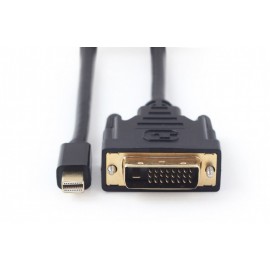 Кабель mDP (20M) - DVI-D (25M), 1.8м, Gembird/Cablexpert CC-mDPM-DVIM-6, черный