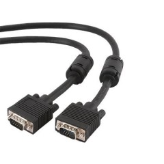 Кабель D-SUB (15M) - D-SUB (15M), 10м, Gembird/Cablexpert CC-PPVGA-10M-B, фильтры