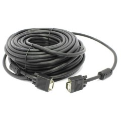 Кабель D-SUB (15M) - D-SUB (15M), 30м, Gembird/Cablexpert CC-PPVGA-30M-B, фильтры