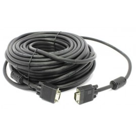 Кабель D-SUB (15M) - D-SUB (15M), 30м, Gembird/Cablexpert CC-PPVGA-30M-B, фильтры