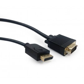Кабель DP (20M) - VGA (15M), 1.8м, Gembird/Cablexpert CCP-DPM-VGAM-6, черный