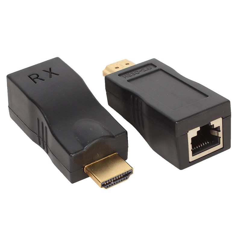 Удлинитель HDMI по витой паре Orient VE042, 30м