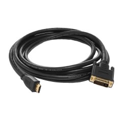 Кабель HDMI (19M) - DVI (19M), 1.8м, v2.0, Ritmix RCC-154