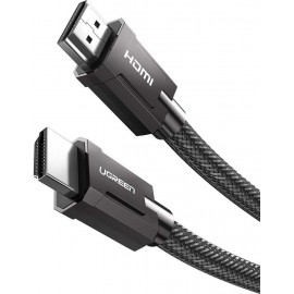 Кабель HDMI (19M) - HDMI (19M), 1м, Ugreen HD135 70319, Gray, оплетка