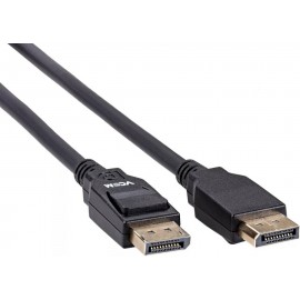 Кабель DP (20M) - DP (20M), 1м, VCOM CG651-1.0, черный
