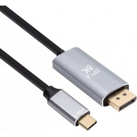Кабель DP (20M) - USB2.0 Type-C (M), 1.8м, Vcom CU480MC-1.8M, Black