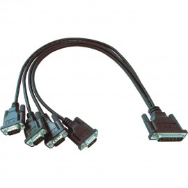 Разветвитель Moxa CBL-M62M9x8-100, 1 Port DB62M, 8 портов DB9M