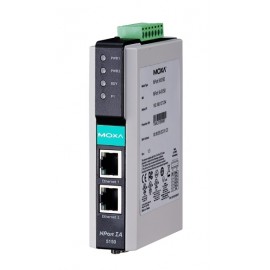 Преобразователь RS-232/422/485 - 2xPort 10/100BaseTX, Moxa NPort IA-5150I-T