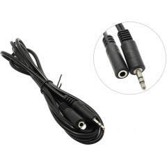 Кабель удлинитель Jack3.5 (M) - Jack3.5 (F), 2м, 5bites AC35J-020F черный