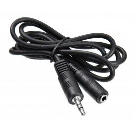 Кабель удлинитель Jack3.5 (M) - Jack3.5 (F), 1м, Buro BAAC003-1 черный