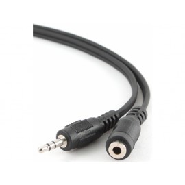 Кабель удлинитель Jack3.5 (M) - Jack3.5 (F), 5м, Gembird/Cablexpert CCA-423-5M черный