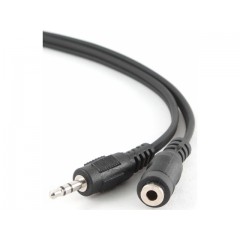 Кабель удлинитель Jack3.5 (M) - Jack3.5 (F), 1.5м, Gembird/Cablexpert CCA-423 черный