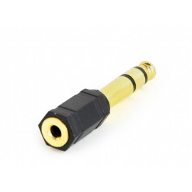 Переходник Jack3.5 (F) - Jack6.3 (M) Gembird/Cablexpert A-6.35M-3.5F, черный
