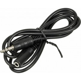 Кабель удлинитель Jack3.5 (M) - Jack3.5 (F), 1м, Ningbo JAAC003-1 черный