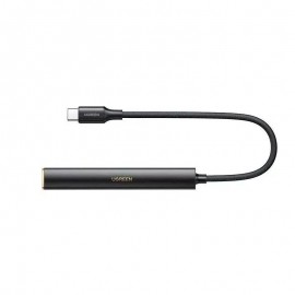 Переходник USB-C (M) - Jack3.5 (F) Ugreen CM545 90217, черный